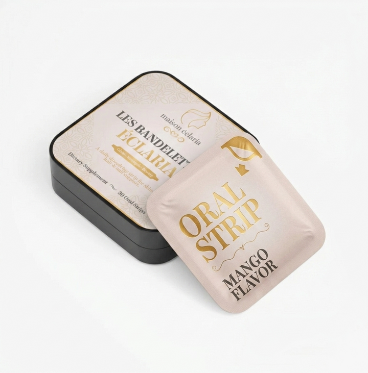 Beauty + Collagen Oral Dissolving Strips | Les Bandelettes Éclaria | 30 Strips