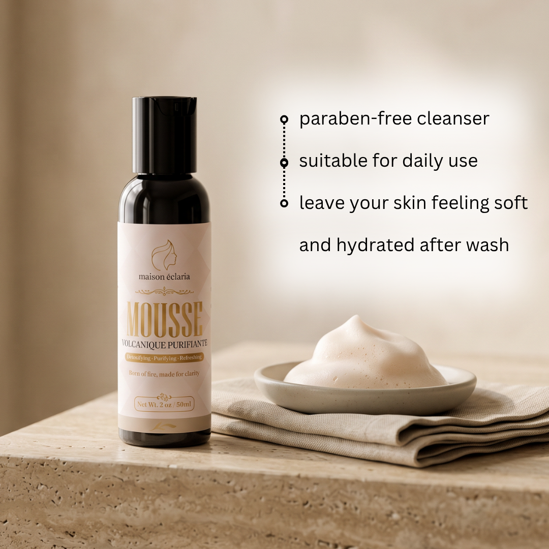 Charcoal Facial Cleanser | Mousse Volcanique Purifiante | 59ml